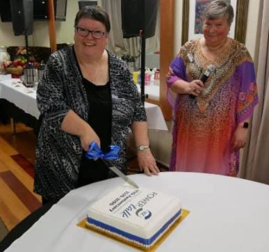 Cutting of our 50th Anniversary Cake